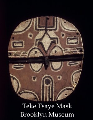 Африканская маска Teke Tsaye [Конго, Габон]